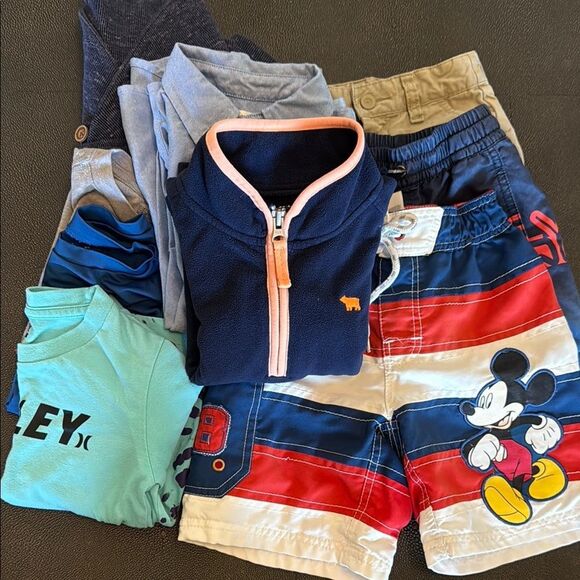 Bundle of Kids Clothes Crewcuts  Matching Set - Navy, Red, Beige size 3T - Picture 1 of 12